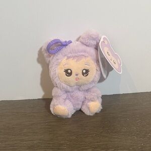 Lababies Light Purple Monster Plush Keychain "Lili"